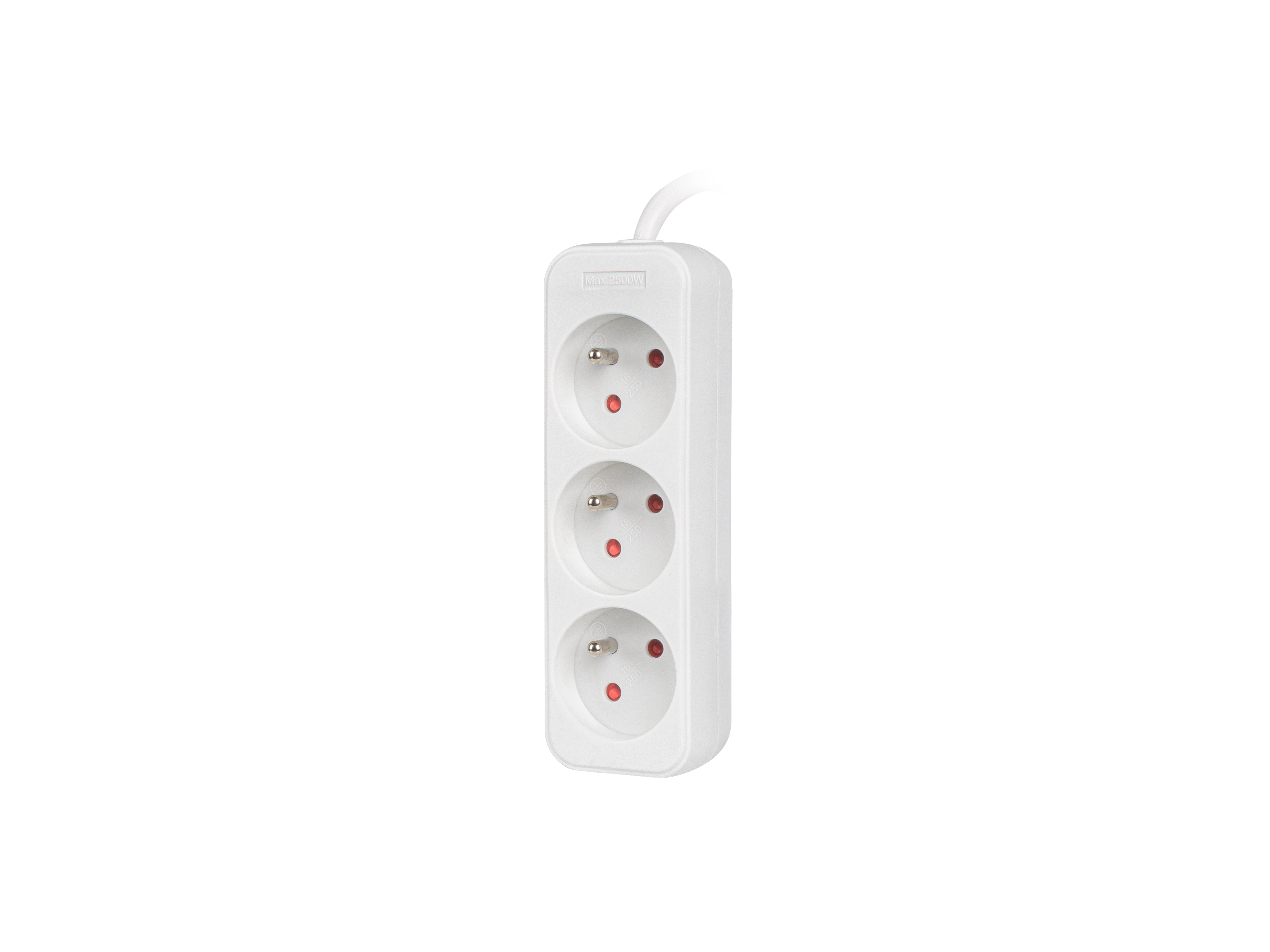 Przedłużacz Lanberg PS0-03E-0300-W 3 gniazda 3m Biały