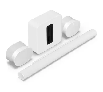 Soundbar Sonos ARC Ultra Wi-Fi Bluetooth AirPlay Dolby Atmos + Głośniki Sonos Era 300 + Subwoofer Sonos SUB 4 Biały