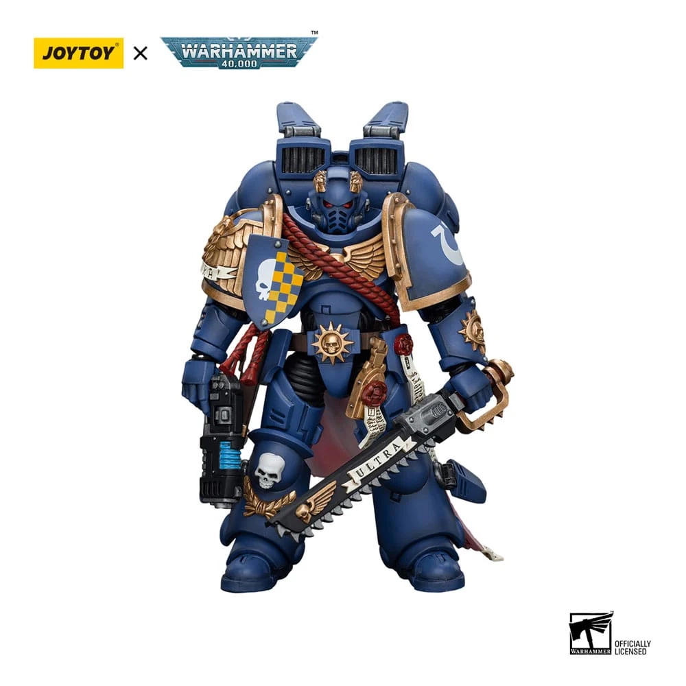 Figurka Joy Toy Warhammer 40k Ultramarines Captain With Jump Pack