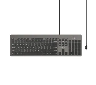 Klawiatura nożycowa Unitek SlimTap Ultra Grafitowy