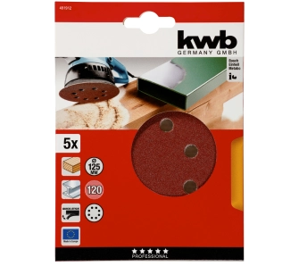 Papier ścierny Einhell 49491912 K-120 125mm 5 szt.
