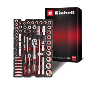 Zestaw kluczy Einhell 49370520 E-CASE 60 elementów