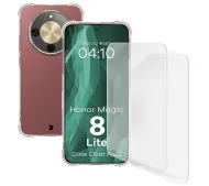 Bizon Case Clear Pack do Honor Magic8 Lite Przezroczysty