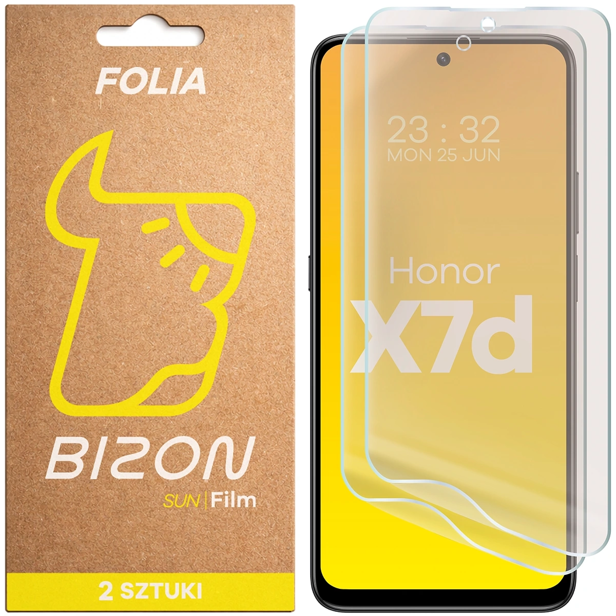 Folia ochronna Bizon matowa Film Sun Duo do Honor X7d 2 sztuki
