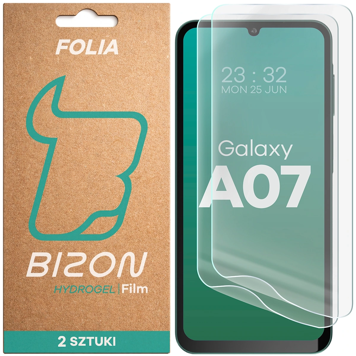 Folia hydrożelowa Bizon na ekran Film Hydrogel Front Duo do Galaxy A07 4G / 5G 2 sztuki