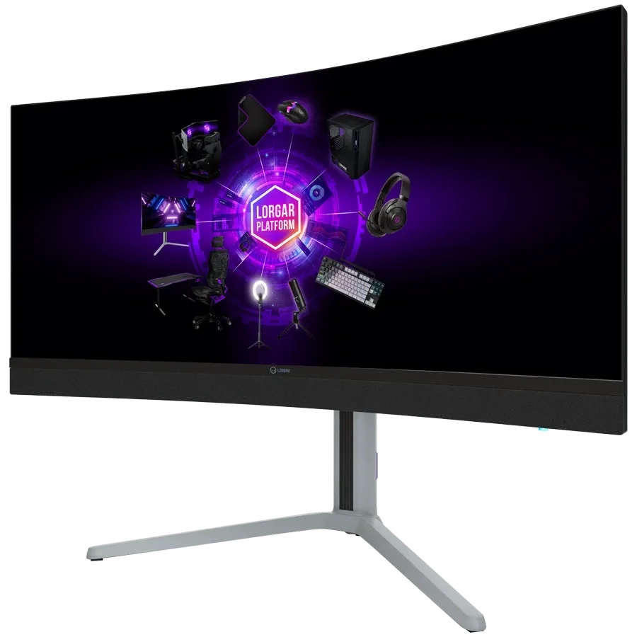 фото Монитор Lorgar 34MP1 UWQHD (LRG-34MP1W180C-GY) 2
