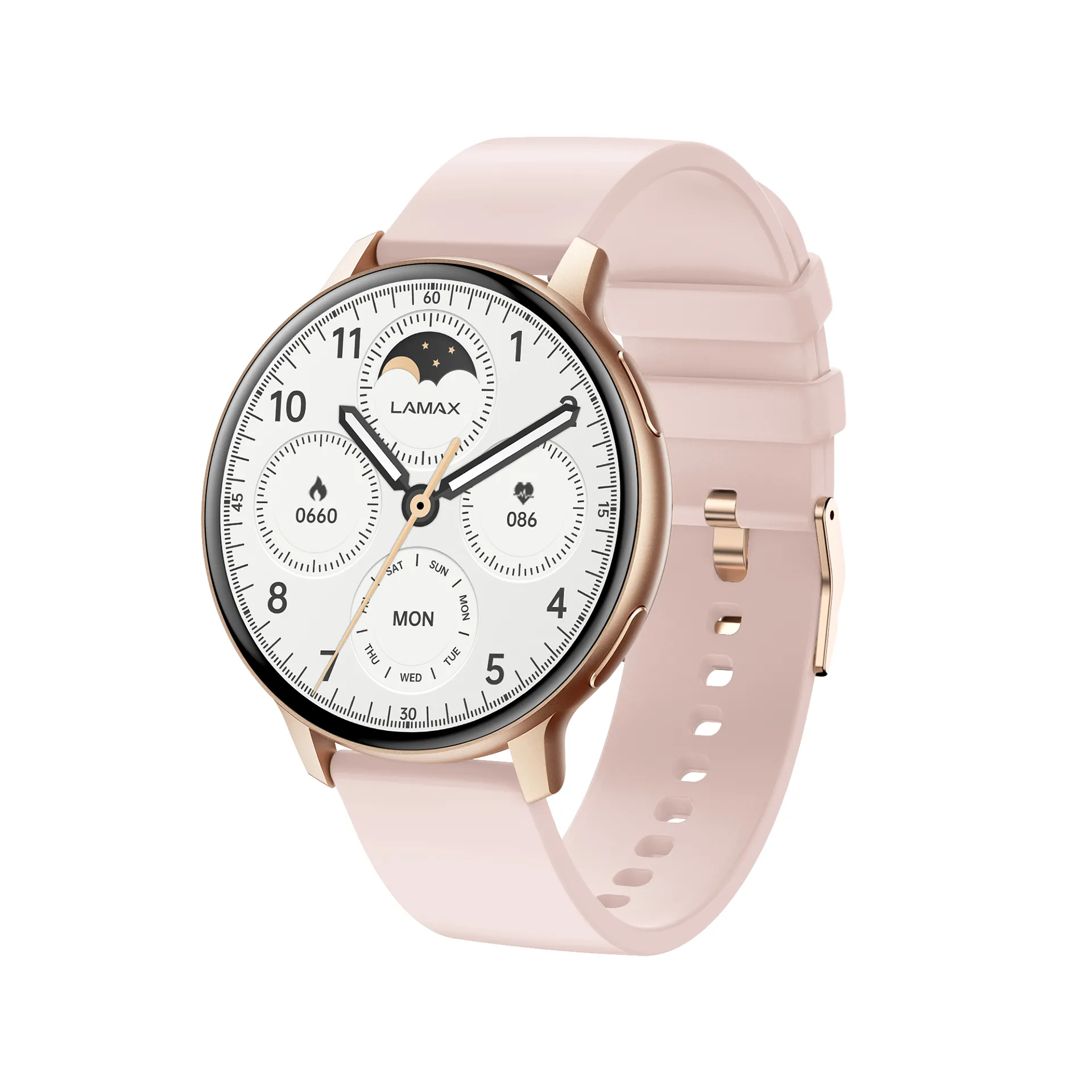 Smartwatch LAMAX AURA Różowe złoto