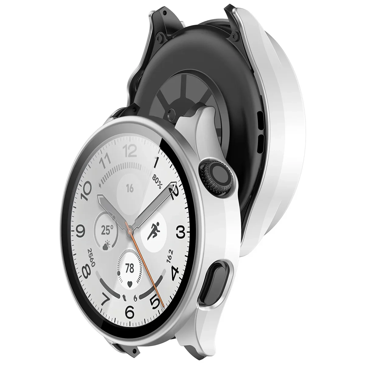 Etui Bizon Case Watch Adamo do Xiaomi Watch 5 Srebrny