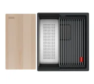 Franke Kanon KNG PRO 110-37 Granitowy Czarny mat