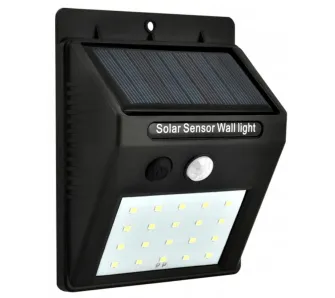 Lampa solarna Duwi Solar Sensor Wall Light 3W 200lm Czarny