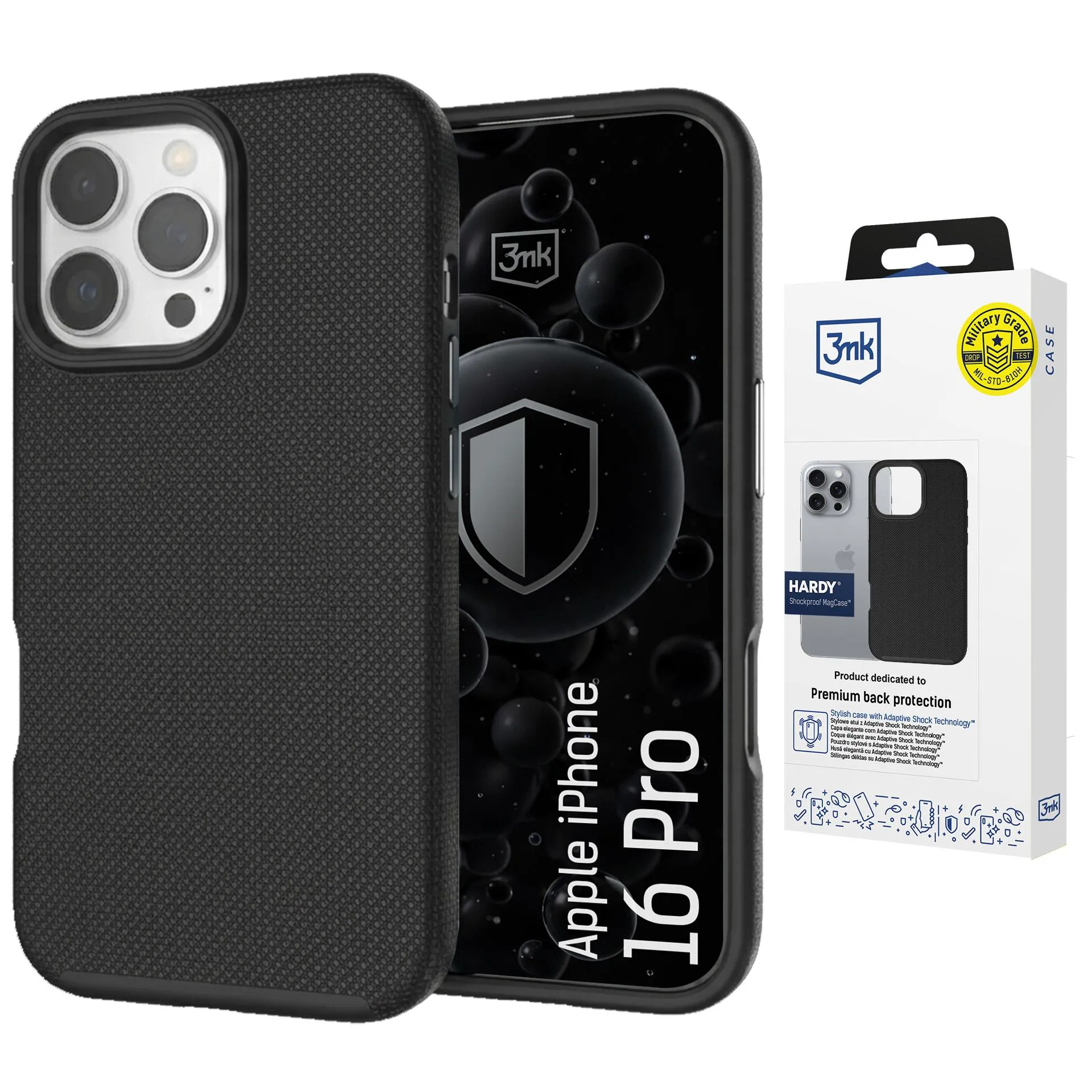 Etui 3mk Hardy Shockproof MagCase do iPhone 16 Pro Czarny