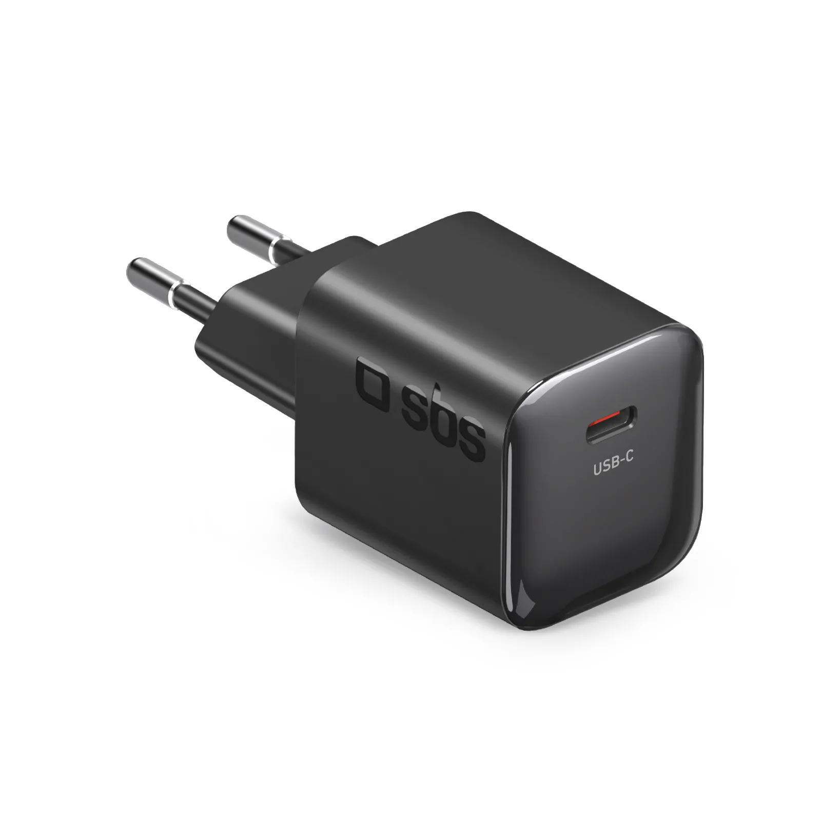 Ładowarka sieciowa SBS Mini GaN PD USB-C 30W Czarny