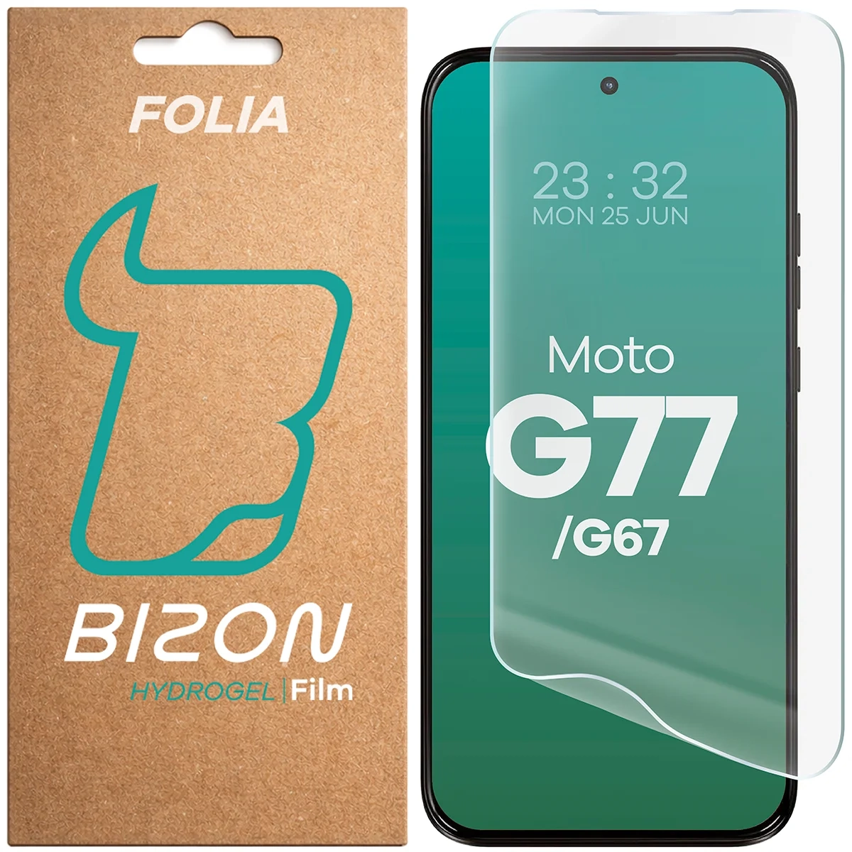 Folia hydrożelowa Bizon na ekran Film Hydrogel Front do Motorola Moto G67 5G / G77 5G
