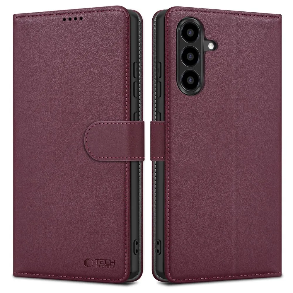 Etui Tech-Protect Wallet do Samsung Galaxy A26/A17 Bordowy