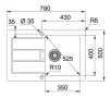 Zlewozmywak Franke Sirius SID 611-78 Tectonite Onyx