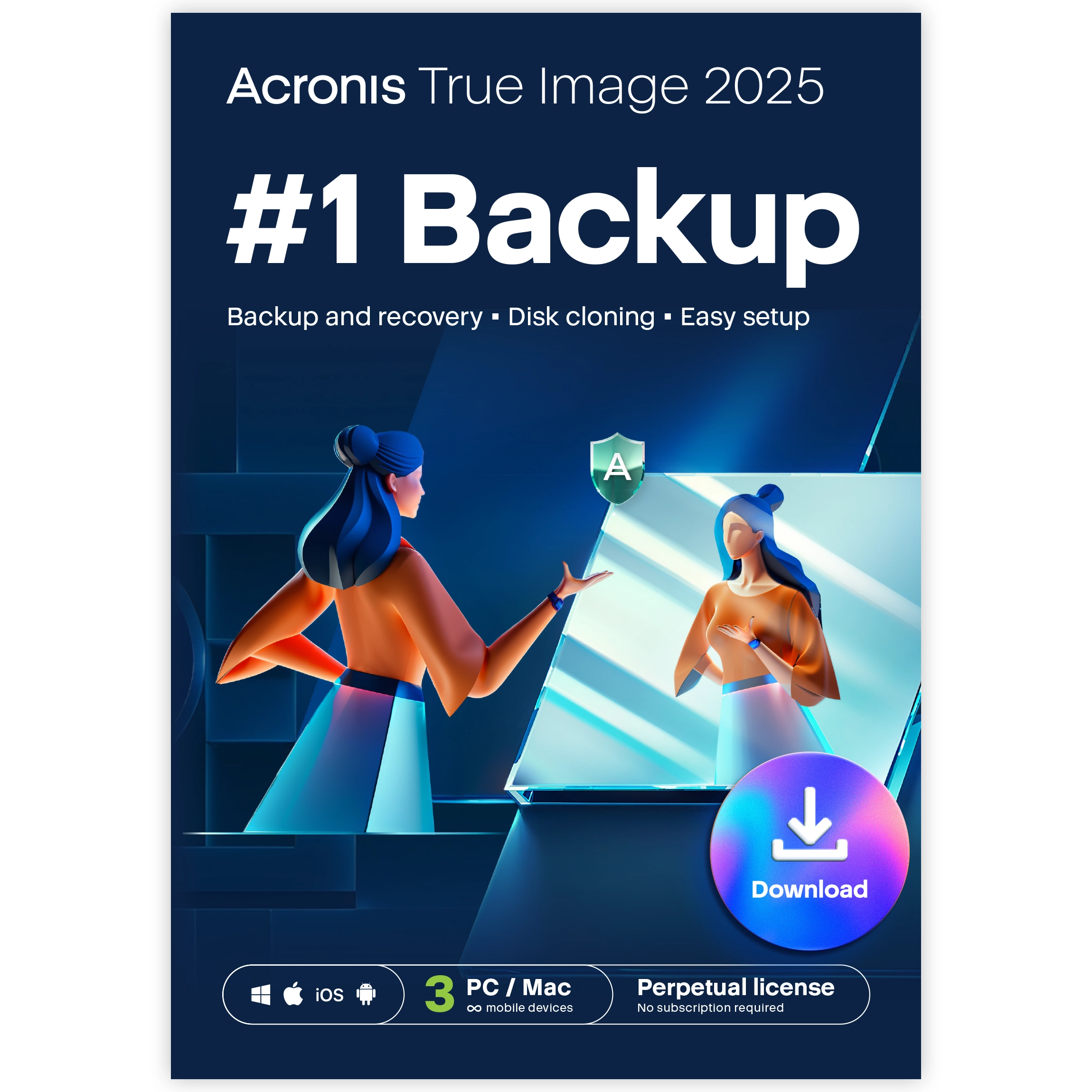 Program Acronis True Image 2025 3 PC lub Mac Zakup jednorazowy Kod aktywacyjny