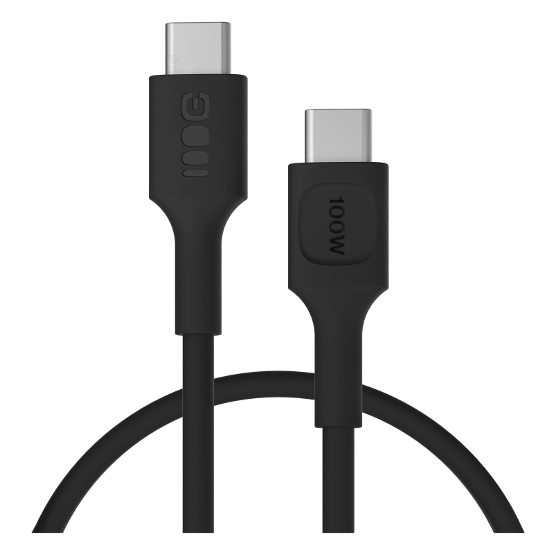 Kabel Green Cell PowerFlex PD USB-C do USB-C 0,3m 100W Czarny