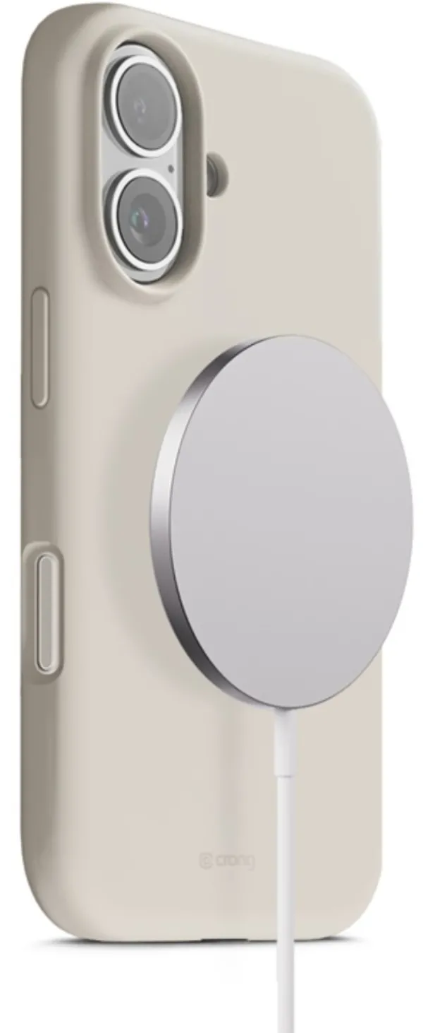 Etui Crong Color Cover Magnetic MagSafe do iPhone 17 Kamienny beż