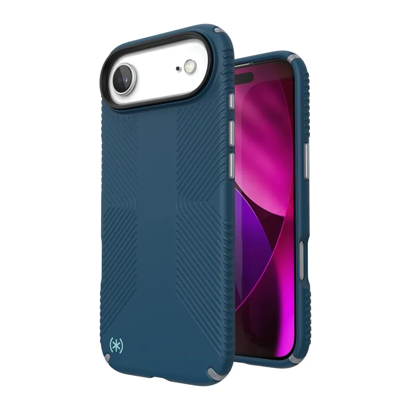Etui Speck Presidio2 Grip MagSafe do iPhone Air Niebieski
