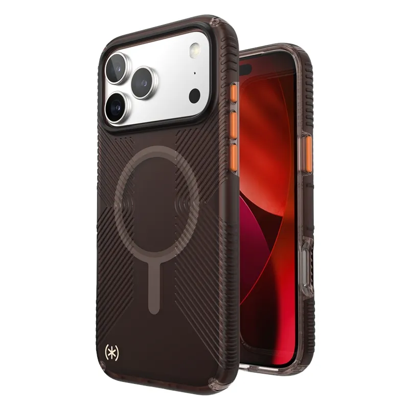 Etui Speck Presidio Lux Grip MagSafe do iPhone 17 Pro Max Brązowy