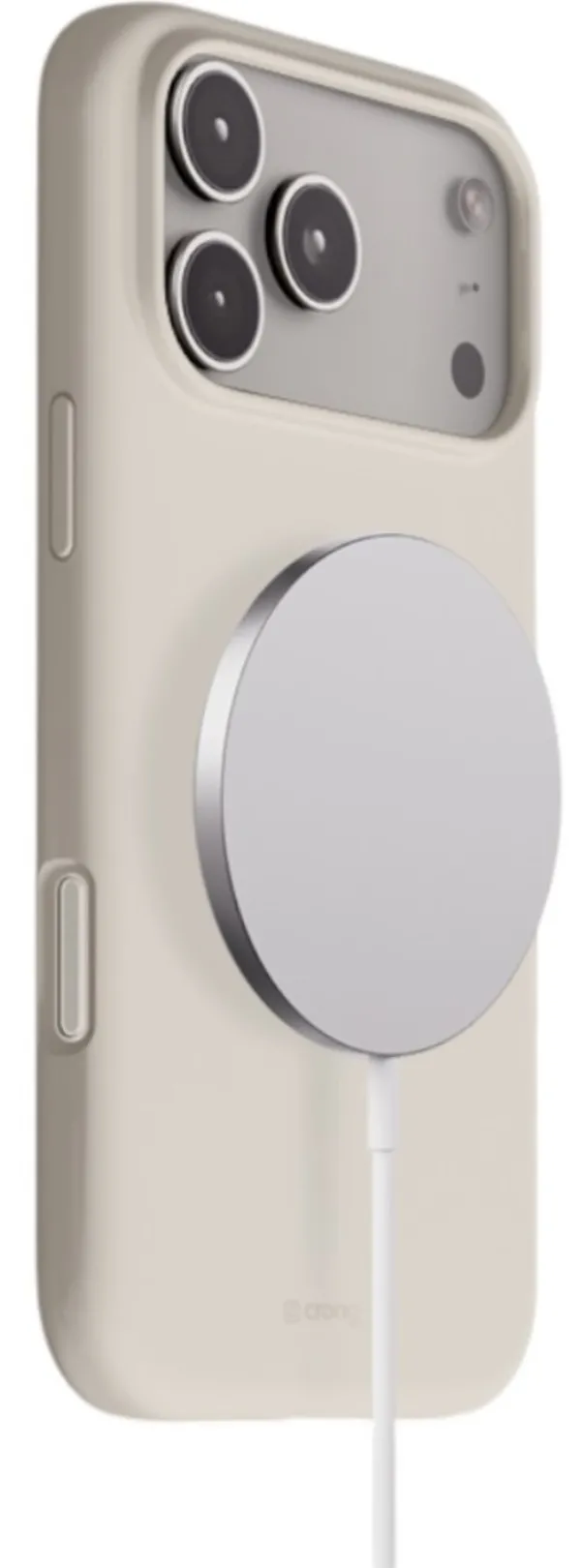Etui Crong Color Cover Magnetic MagSafe do iPhone 17 Pro Max Kamienny beż