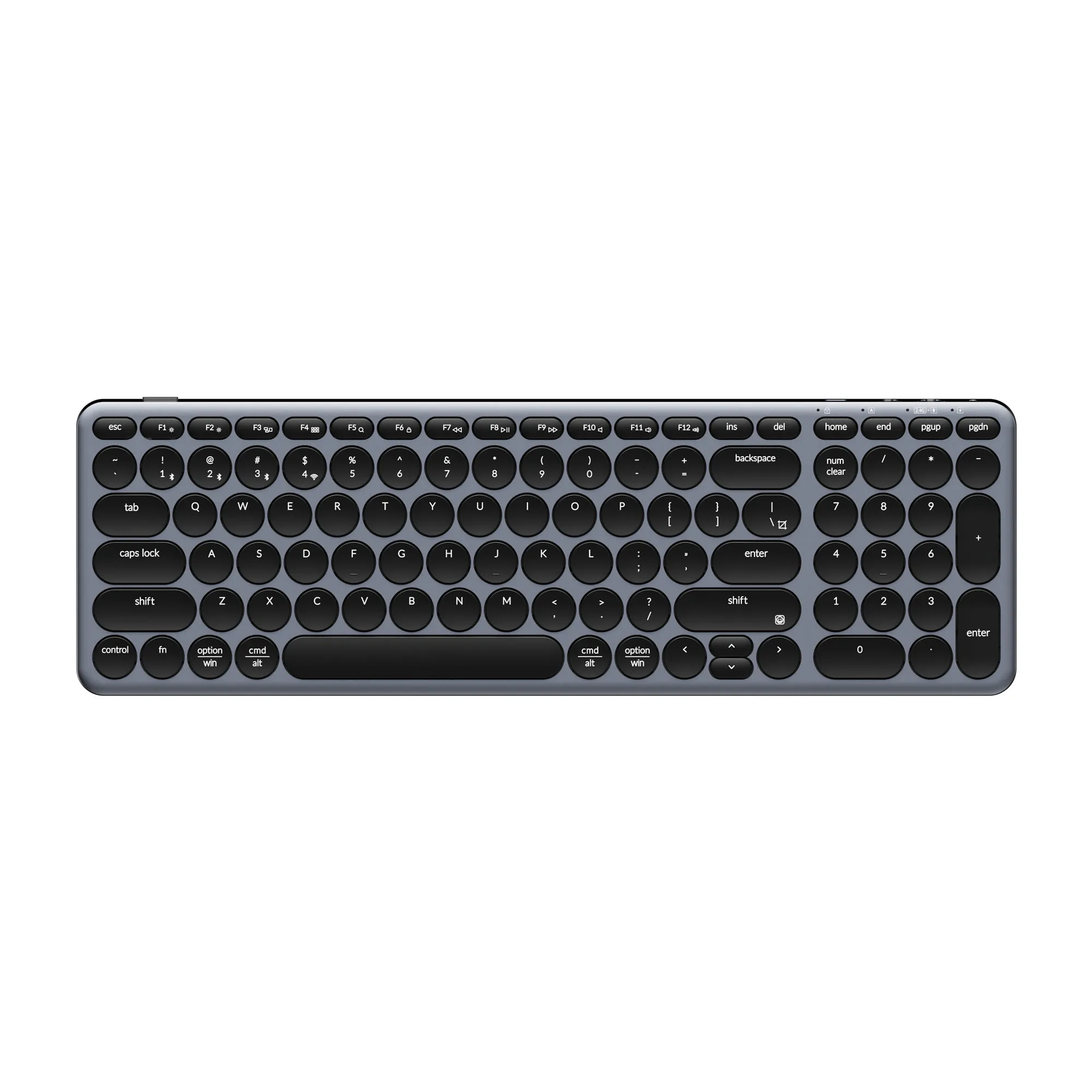 Klawiatura nożycowa Keychron B4 Pro Ultra-Slim Szaro-Czarny