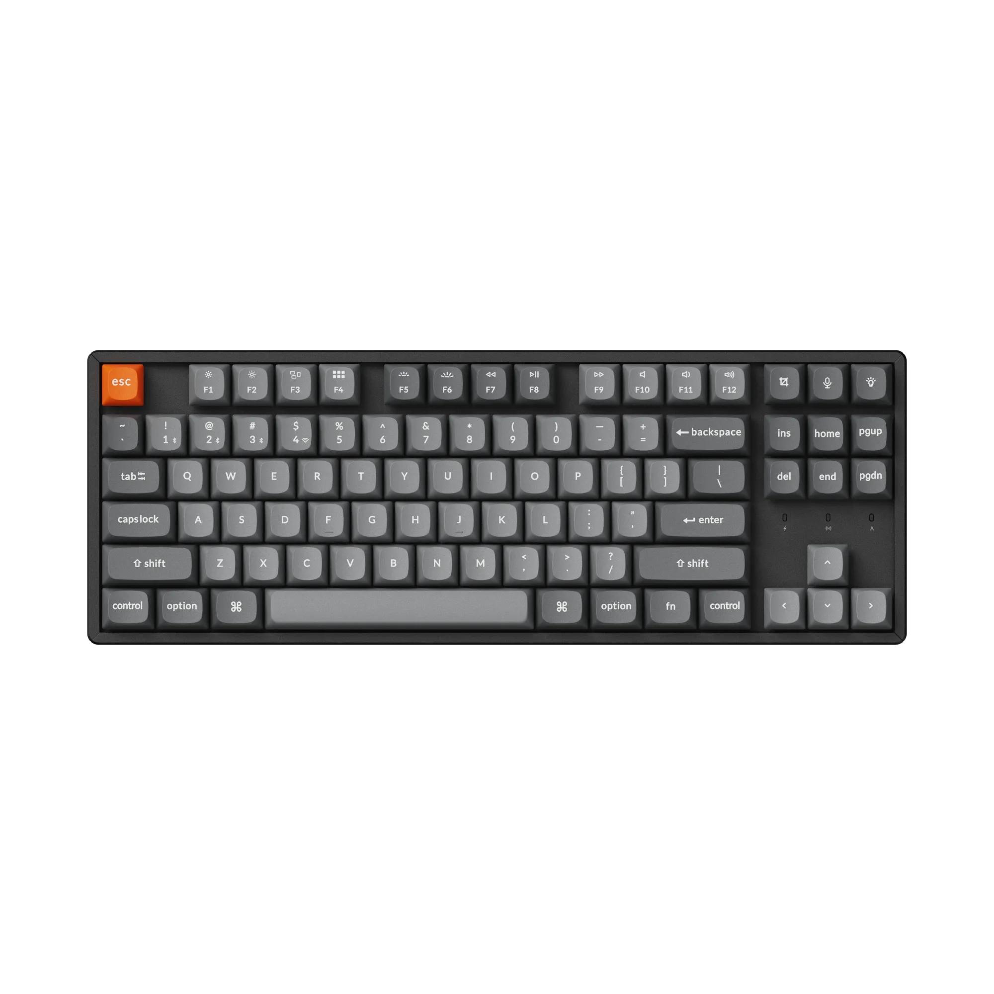 Klawiatura mechaniczna Keychron K8 Max J3 Super Brown Czarno-Szary