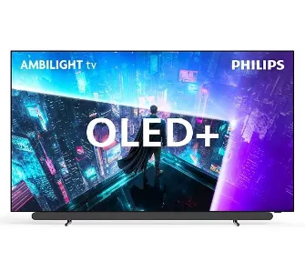 Telewizor Philips OLED+ 65OLED911/12 65" WOLED 4K 165Hz TitanOS Funkcje AI Ambilight Dolby Vision Dolby Atmos Dźwięk B&W HDMI 2.1