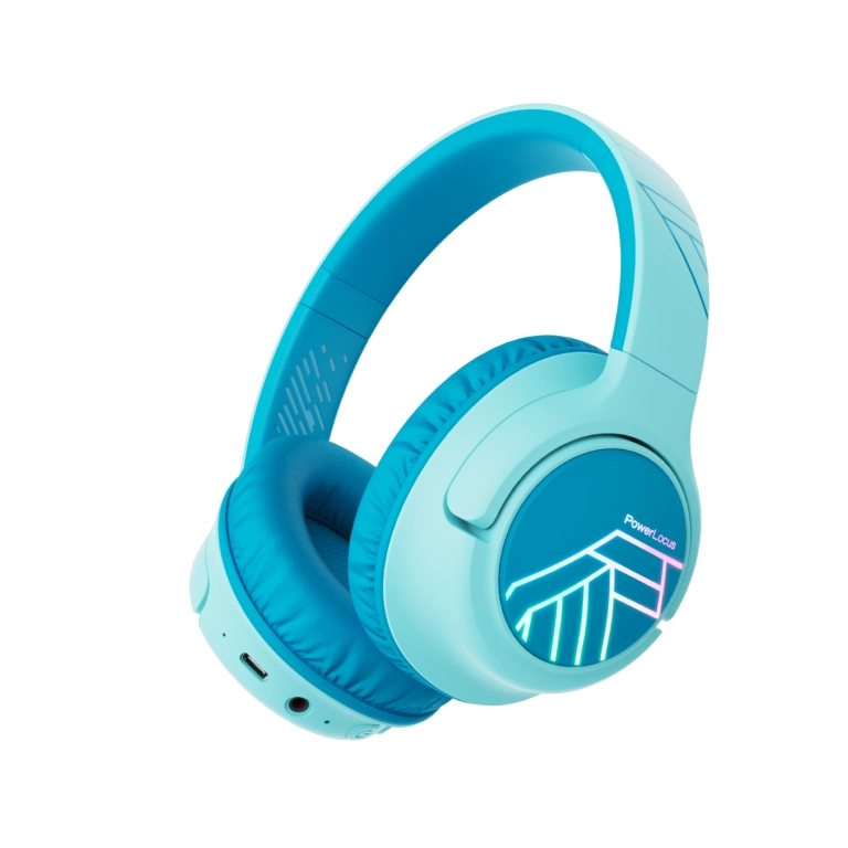 Słuchawki bezprzewodowe PowerLocus Bobo Nauszne Dla Dzieci Bluetooth 5.3 Niebieski