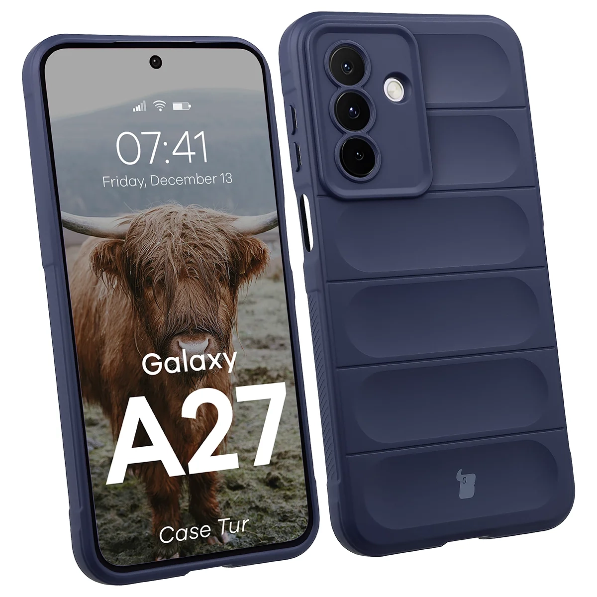 Etui Bizon Case Tur do Galaxy A27 5G Granatowy