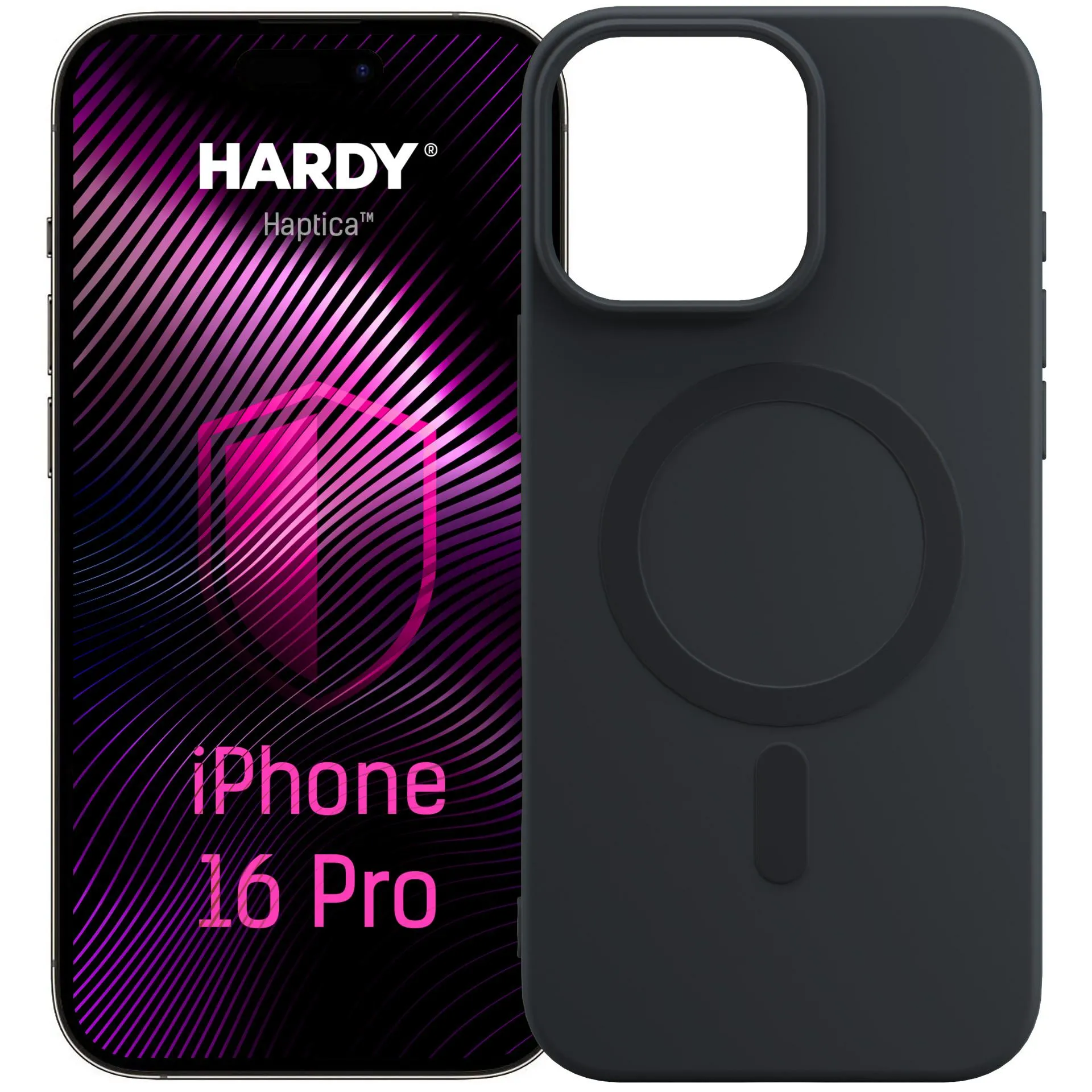 Etui 3mk Hardy Haptica MagCase do iPhone 16 Pro Czarny