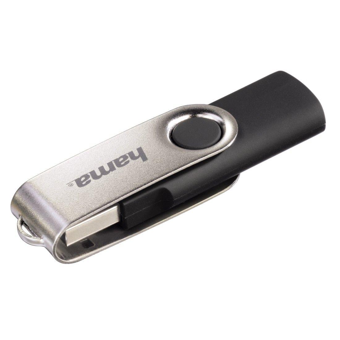 PenDrive Hama Rotate 64GB USB 2.0 Czarno-srebrny