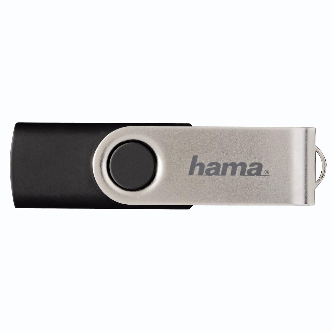 PenDrive Hama Rotate 64GB USB 2.0 Czarno-srebrny