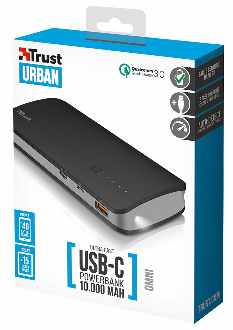 Powerbank Trust Omni Ultra Fast 10000mAh
