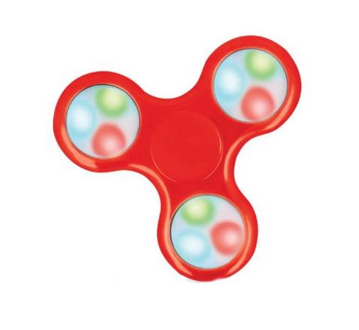 Setty GSM029018 LED Hand Fidget Spinner (czerwony)
