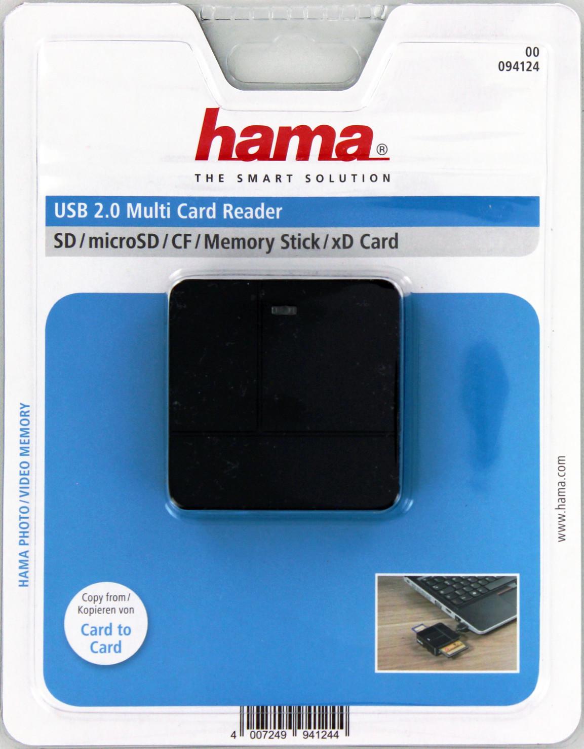 Czytnik kart Hama 00094124 All in One Basic USB 2.0