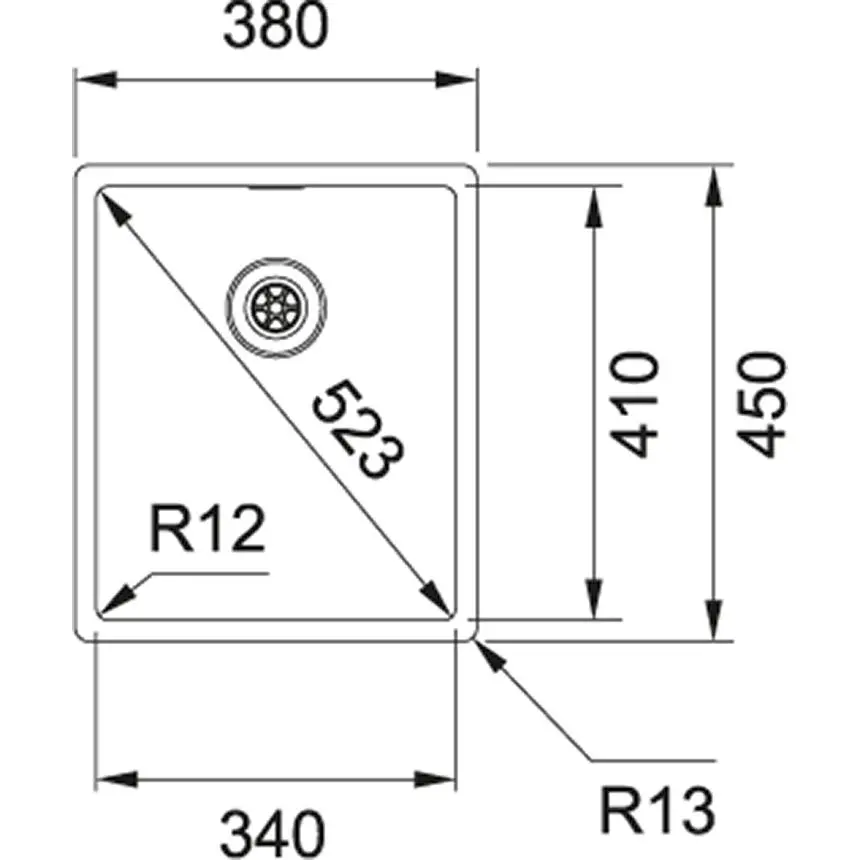 Zlewozmywak Franke Box BXX 210/110-34 Stalowy Srebrny