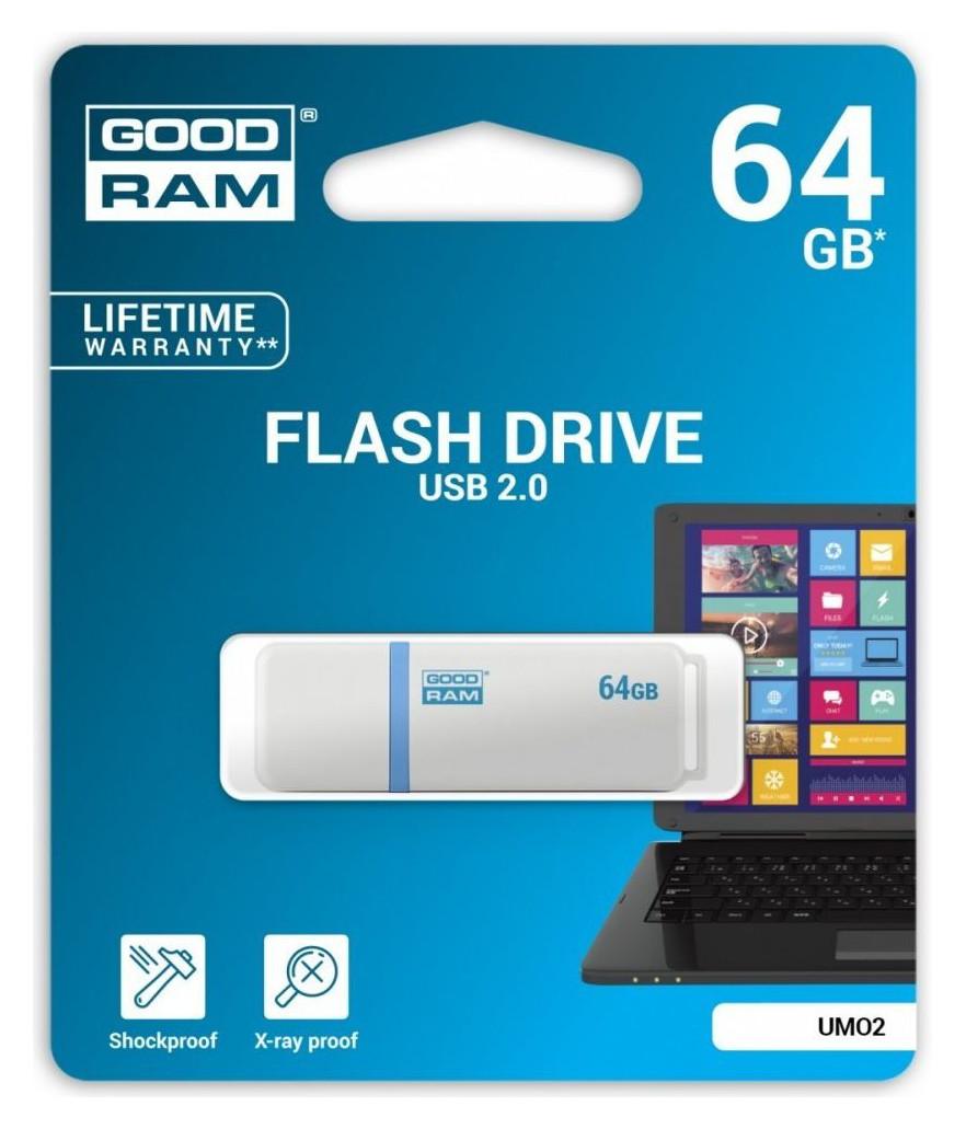 PenDrive GoodRam UMO2 64GB USB 2.0 (biały)