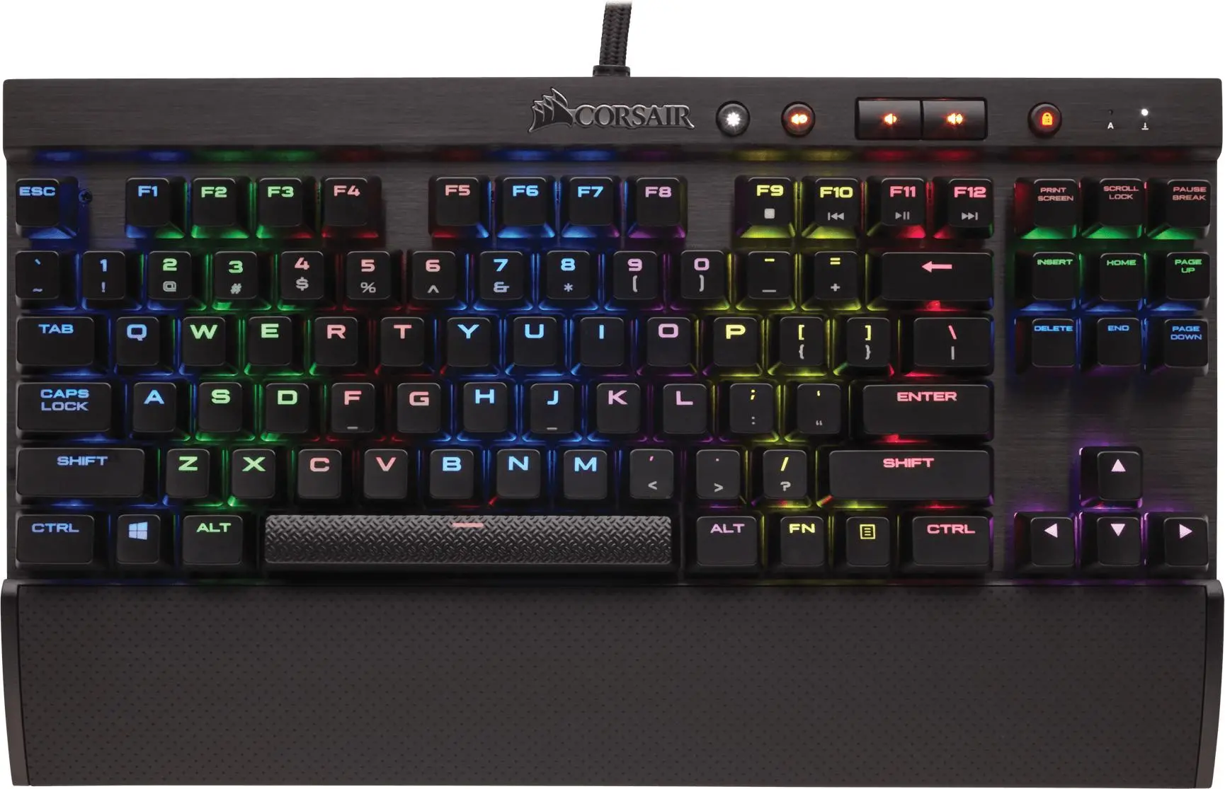 Klawiatura mechaniczna Corsair K65 RapidFire RGB Cherry MX Speed Czarny