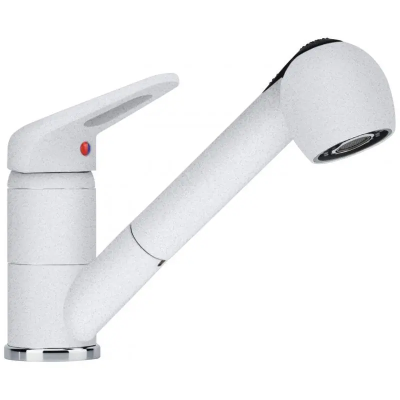 Bateria Franke Prince II Pull-Out Spray Biały Mosiądz