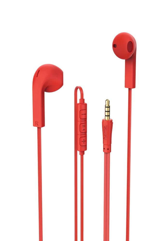 Słuchawki przewodowe Hama 00137446 Advance (czerwony)
