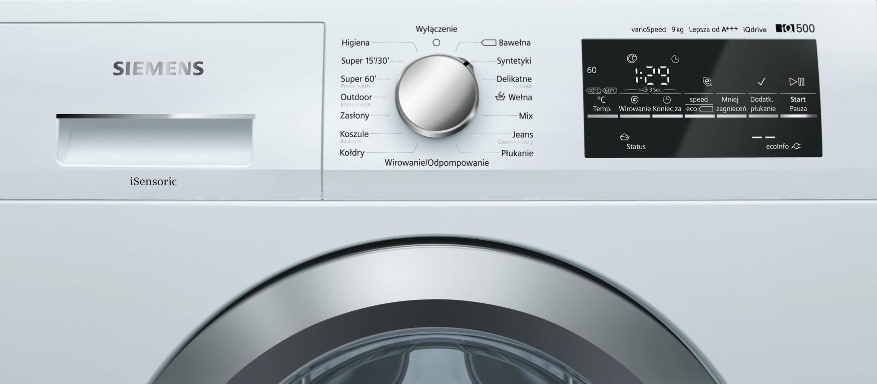 Pralka Siemens WM14T46EPL iQ500