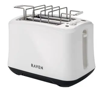 Toster Raven ET005  Ruszt do bułek Rozmrażanie 800W