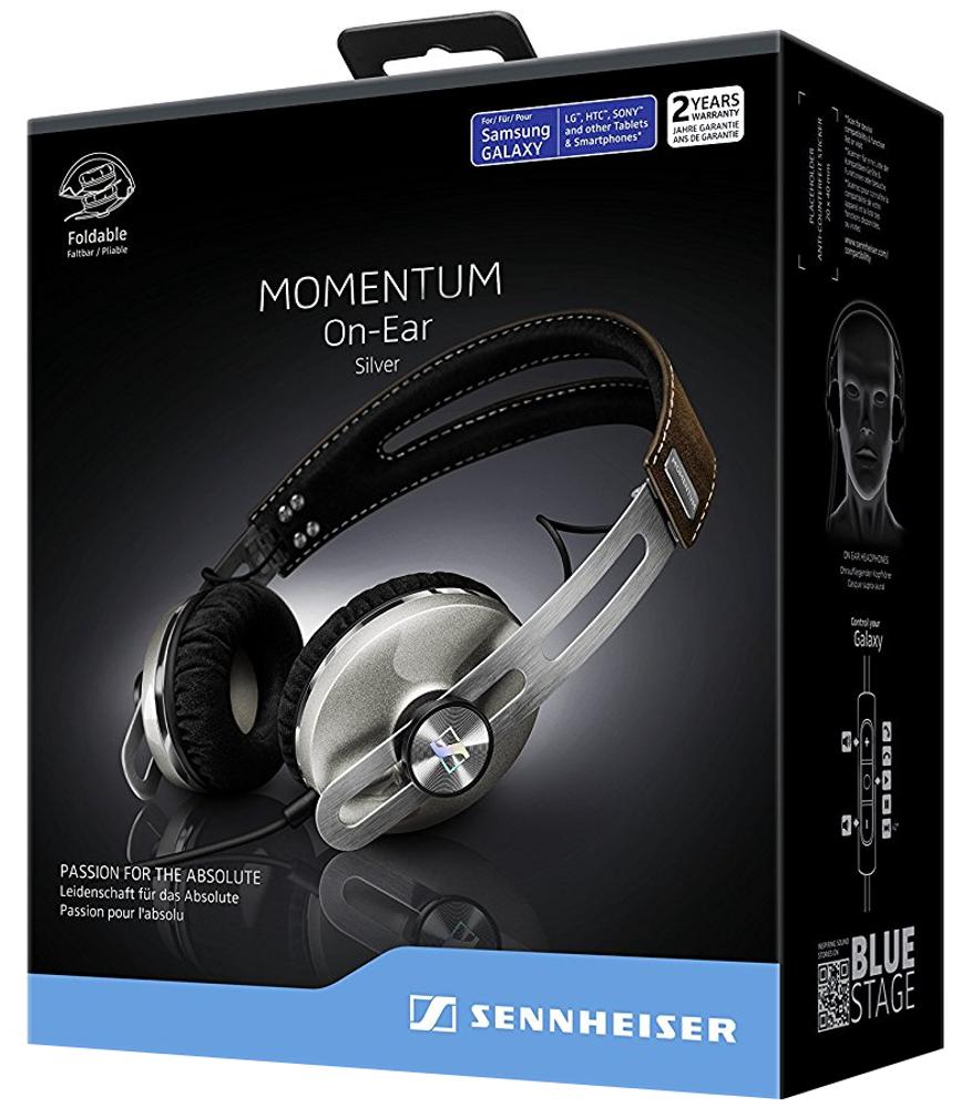 Słuchawki przewodowe Sennheiser MOMENTUM On-Ear M2 OEG (srebrny)