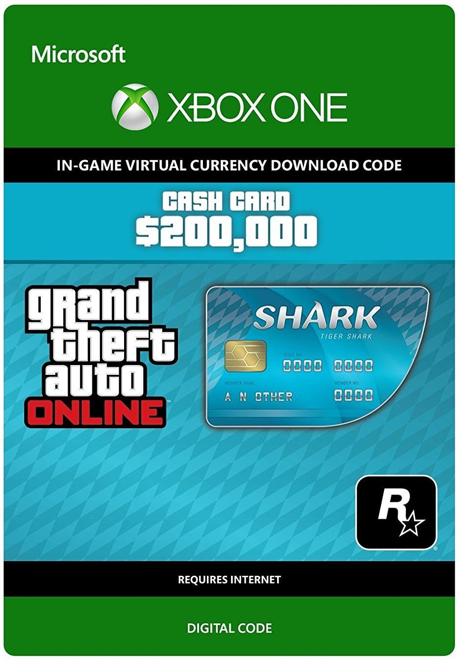 Grand Theft Auto V - Karta Gotówkowa Tiger Shark [kod aktywacyjny] Xbox One