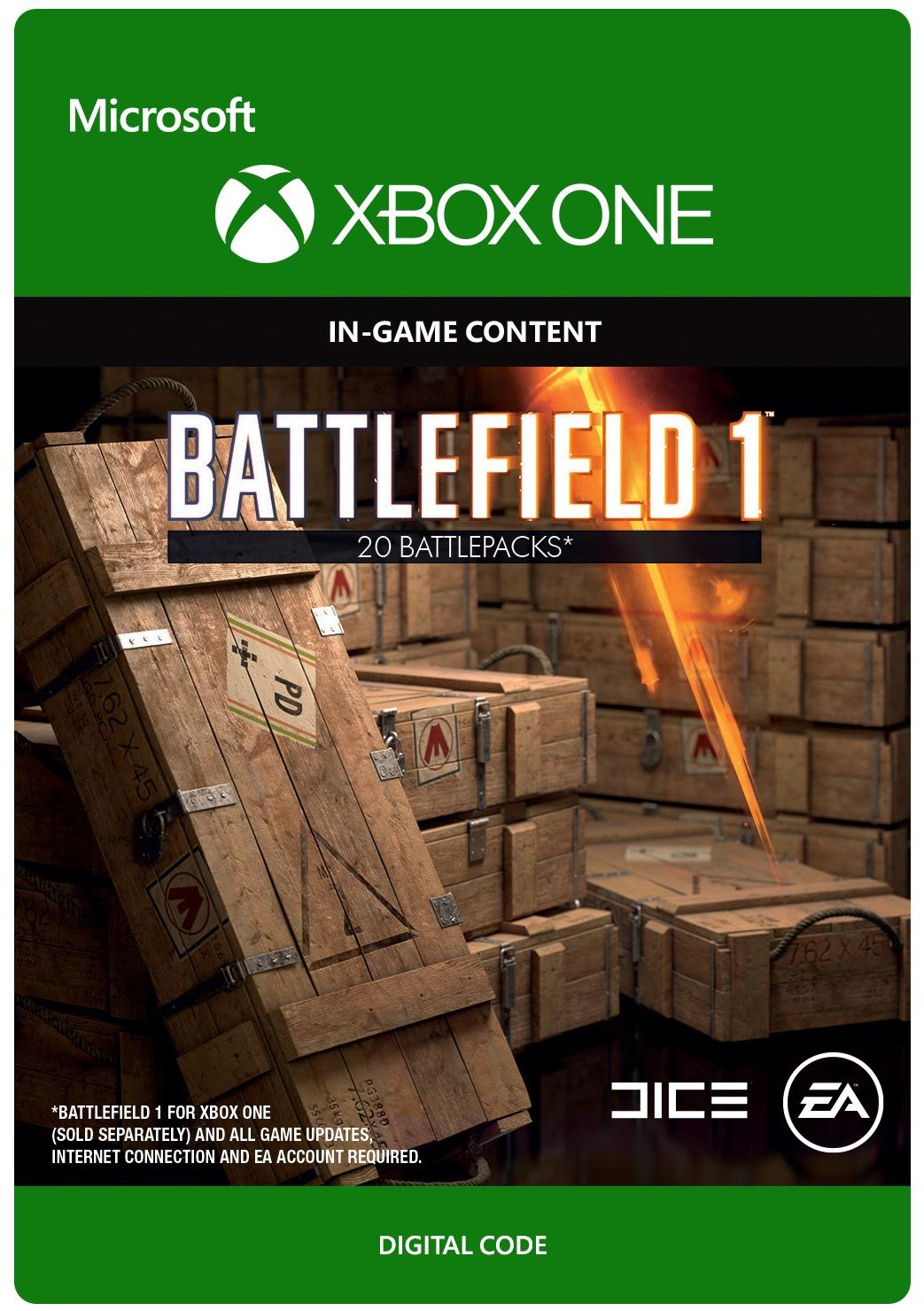 Battlefield 1 - 20 Pakiety Bojowe [kod aktywacyjny] Xbox One