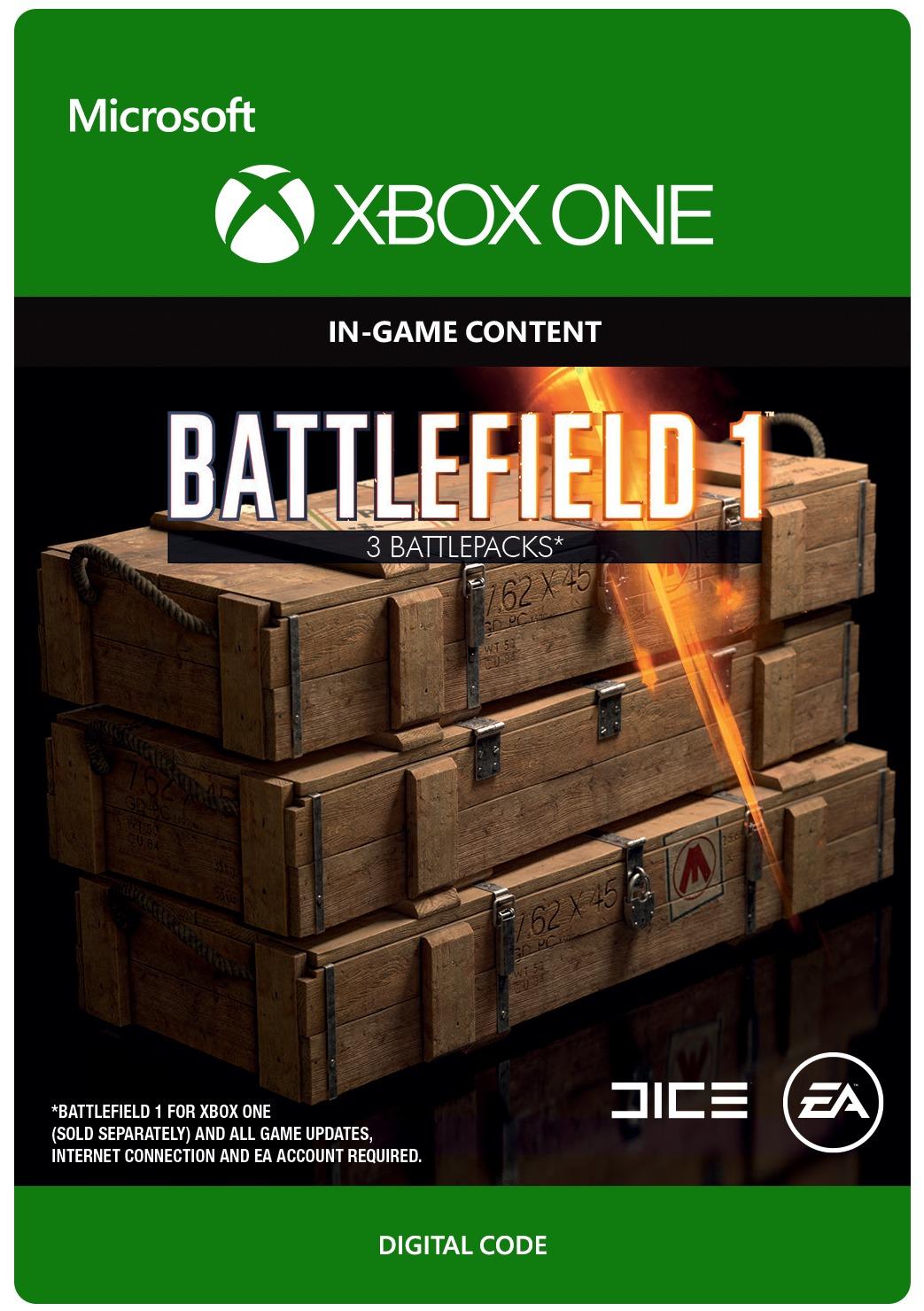 Battlefield 1 - 3 Pakiety Bojowe [kod aktywacyjny] Xbox One
