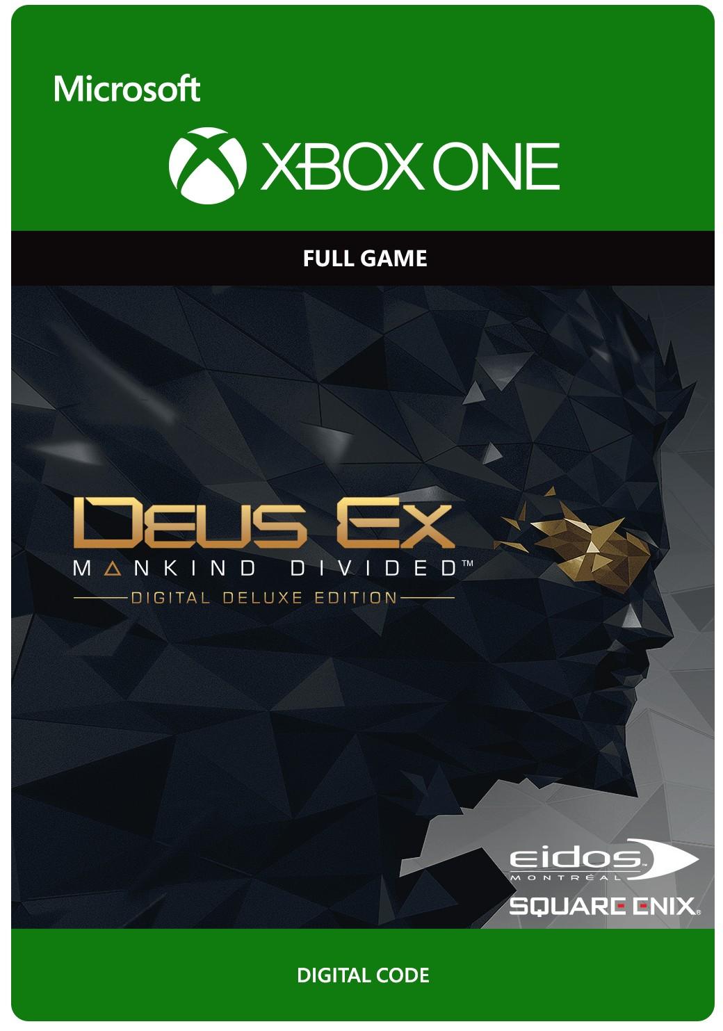 Deus Ex: Rozłam Ludzkości - Edycja Deluxe [kod aktywacyjny] - Gra na Xbox One (Kompatybilna z Xbox Series X/S)
