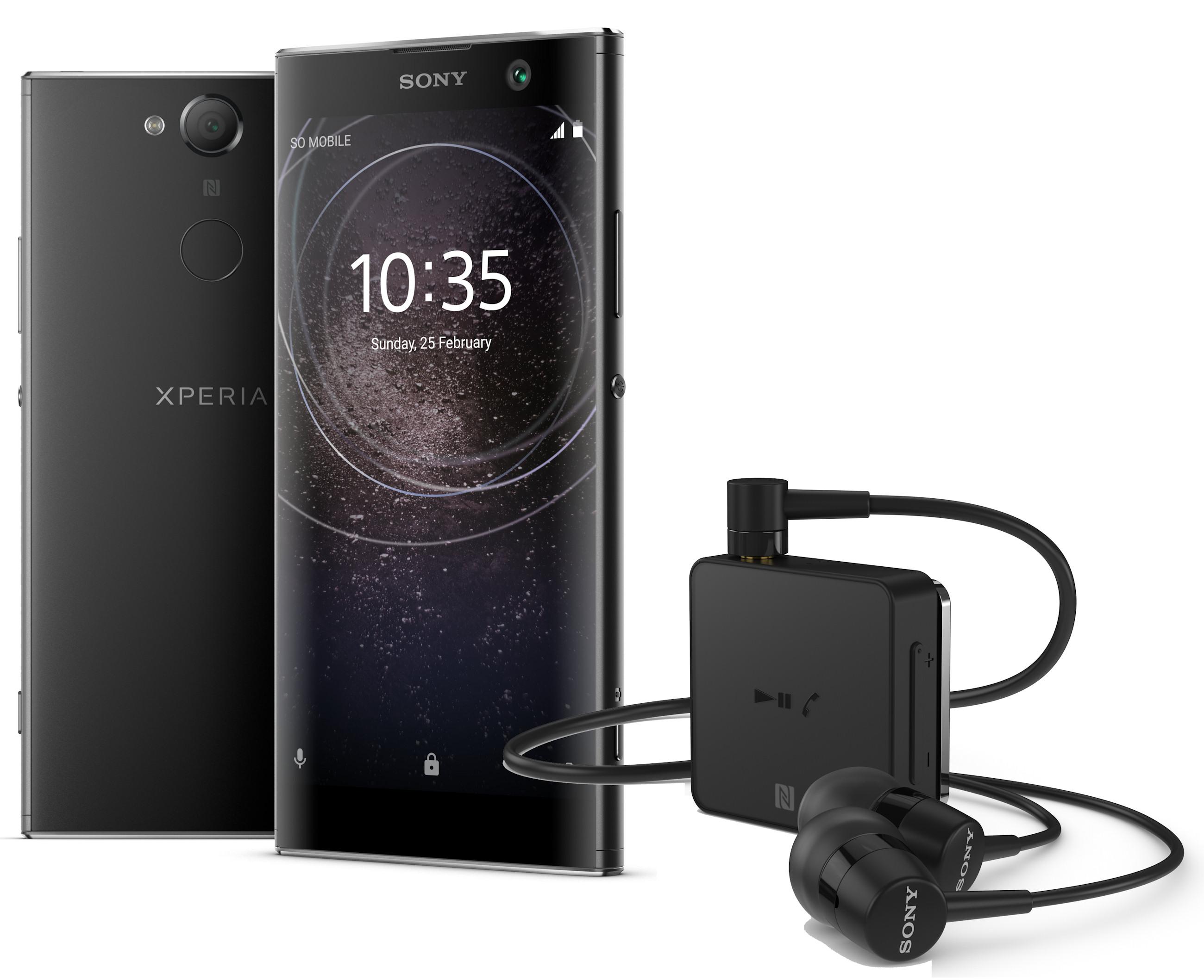Smartfon Sony Xperia XA2 (czarny) + słuchawki SBH24