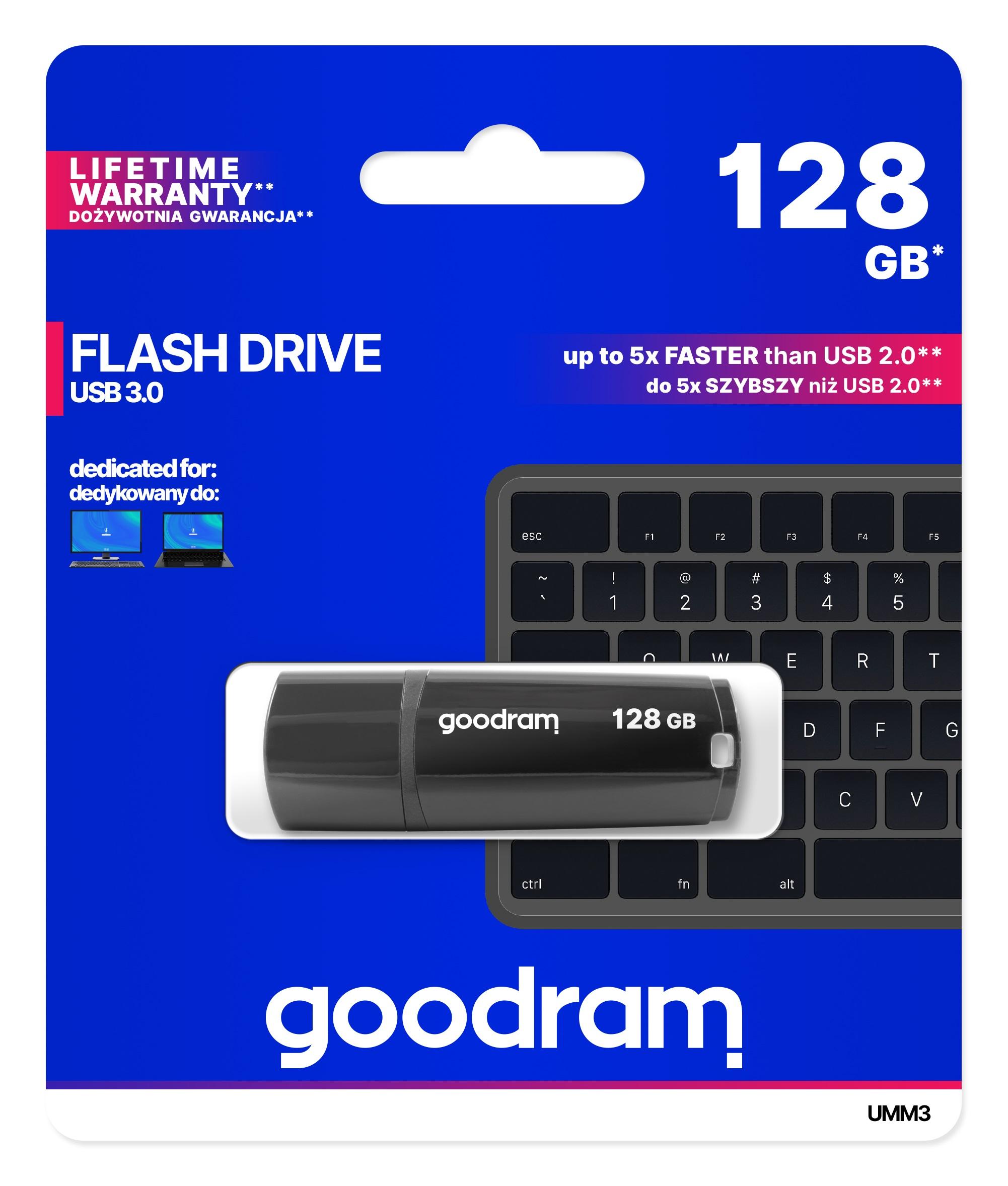 PenDrive GoodRam UMM3 128GB USB 3.0 Czarny